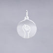#HE118 - Placa Circular De Plata