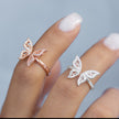 #AD139 - Anillo De Mariposa Ajustable - PU2.6