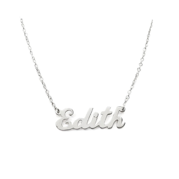 #HE102/CAD173 - Gargantilla De Nombre Personalizado De Plata
