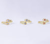 #AOL104 - Anillo Ajustable De Pez/Ojo Turco De Oro Laminado De 18k