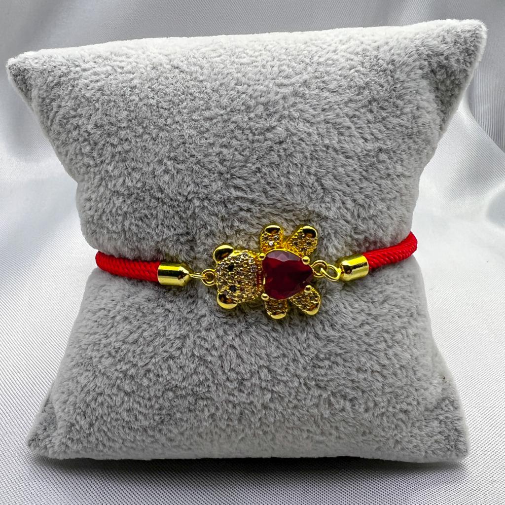 #PAL161 - Pulsera De Osito De Oro Laminado De 18K