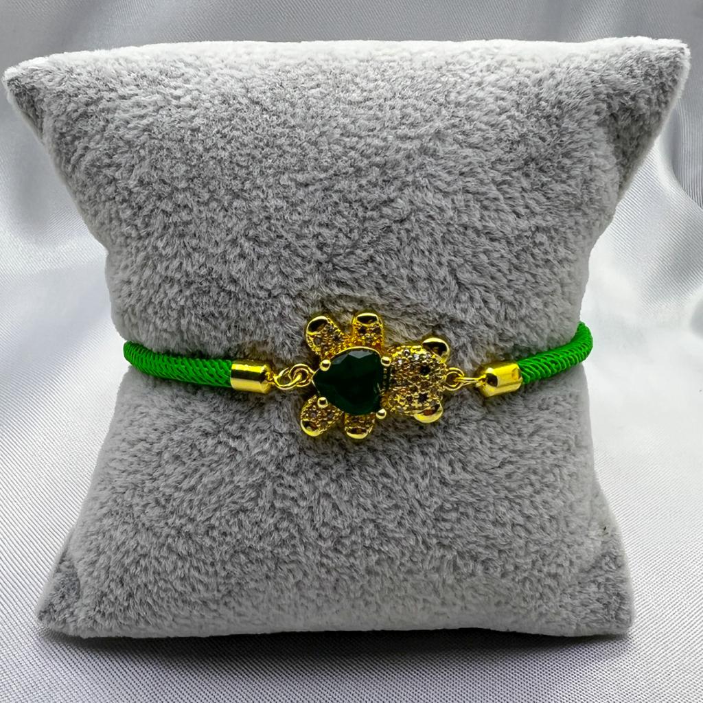 #PAL161 - Pulsera De Osito De Oro Laminado De 18K
