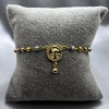#PAL162 - Pulsera De San Benito De Oro Laminado De 18K