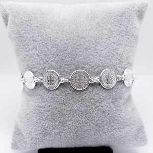 #PA141 - Pulsera De San Benito Plata - ZC6.4