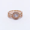 #AL108 - Alianza/Anillo Doble De Plata - IP4.8