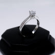#AD353 - Anillo Solitario Piedra Zirconia Plata - F2.1