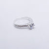 #AD353 - Anillo Solitario Piedra Zirconia Plata - F2.1