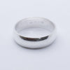 #AG109 - Argolla Lisa Media Caña De Plata - 6 mm - CE4.9