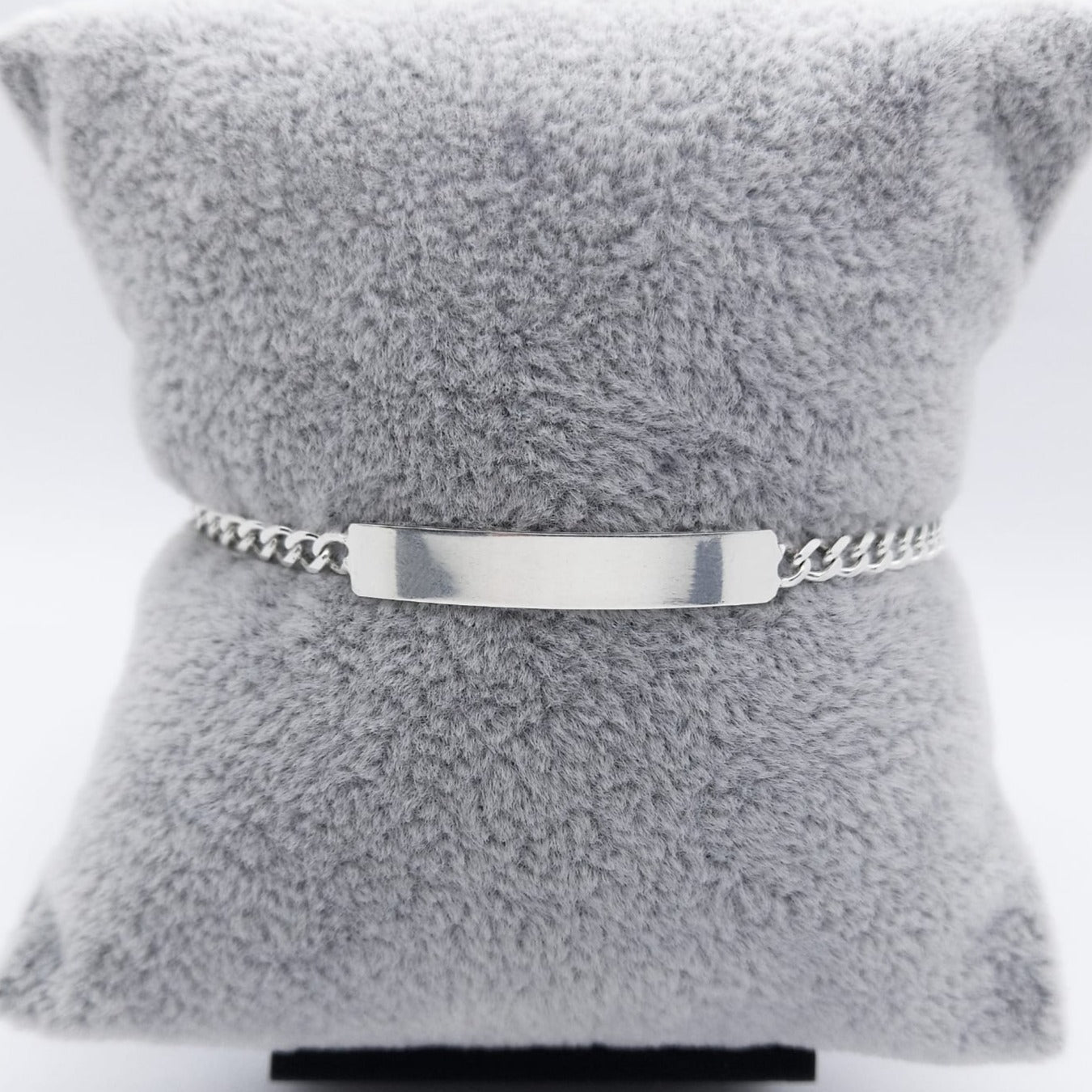 #ESC136 - Esclava Barbada Plata - 080 - 3 mm - CE3.6