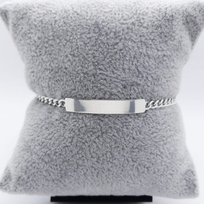 #ESC136 - Esclava Barbada Plata - 080 - 3 mm - CE3.6