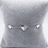#PA105 - Pulsera De 3 Corazones Con Piedras - IP2.9
