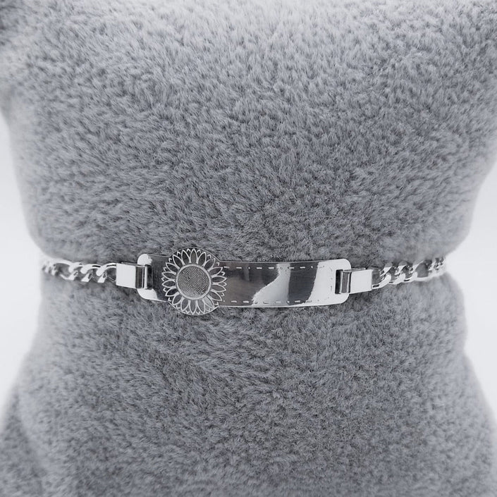 #ESC164 - Esclava De Girasol Plata - F3.6