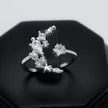 #AD145 - Anillo Luna Con Piedra Y Perla Ajustable - IP2.1