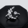 #AD145 - Anillo Luna Con Piedra Y Perla Ajustable - IP2.1