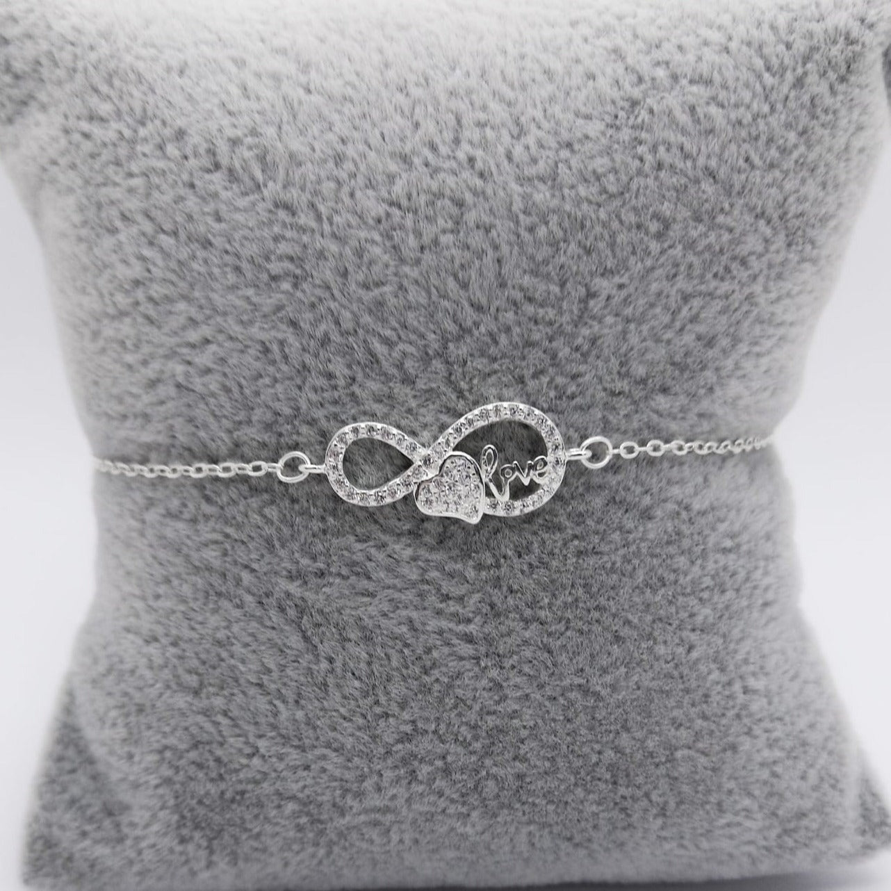 #PA177 - Pulsera Con Infinito Y Corazón - PU2.2
