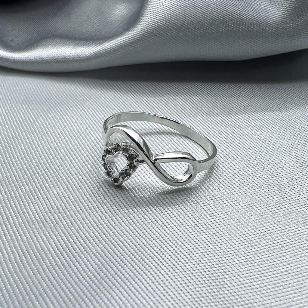 #AD308 - Anillo Infinito Con Corazón - LL1.4