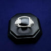 #AC141 - Anillo De Caballero Liso Con Pedrería - IP7.6