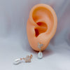 #AR159 - Arete De Mariposa Con Perla - PU1.9