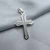 #D465 - Dije Cruz Con Zirconia Plata - F2.3