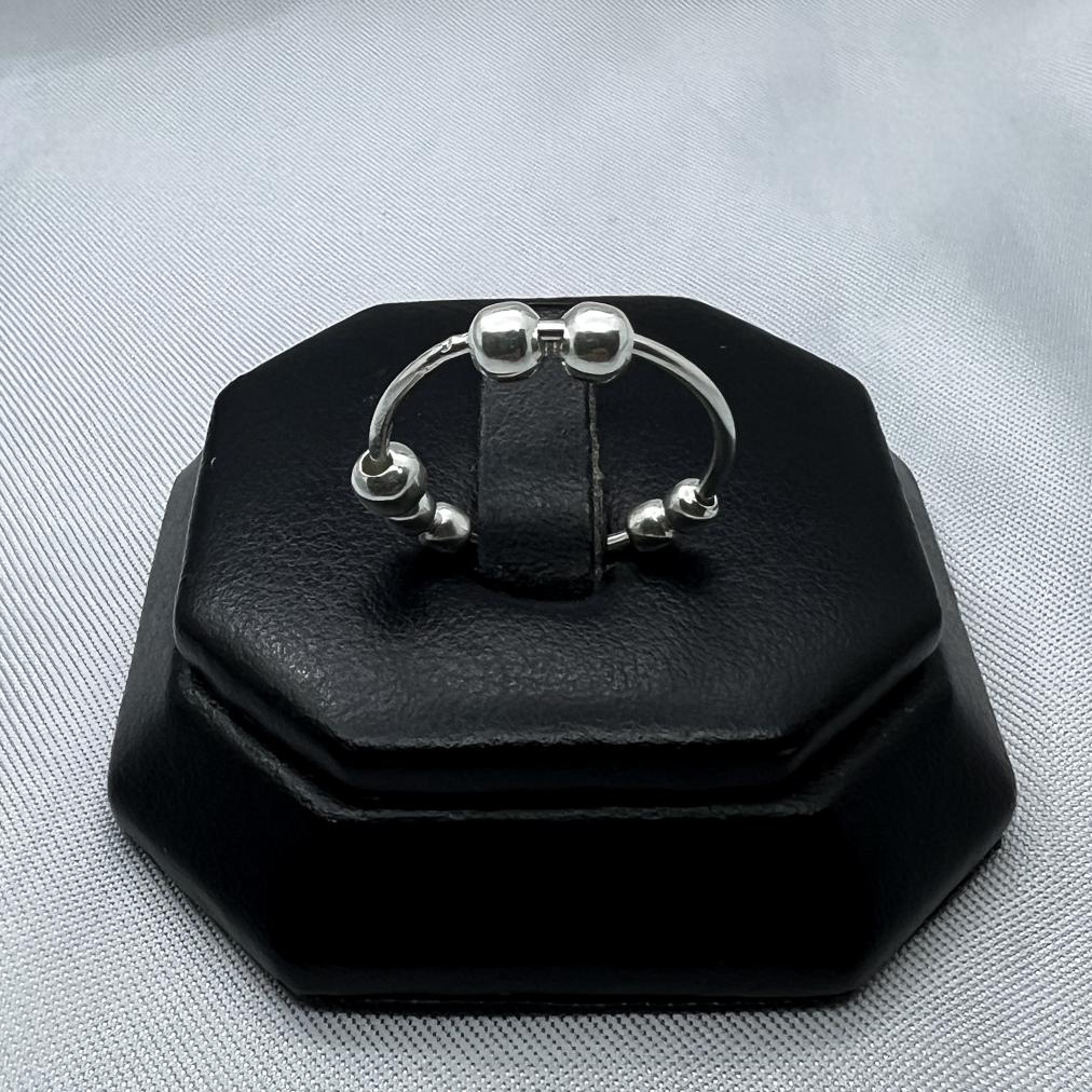 #AD337 -  Anillo De Ansiedad/Anti Estrés/Relajante Plata - ZC1.4