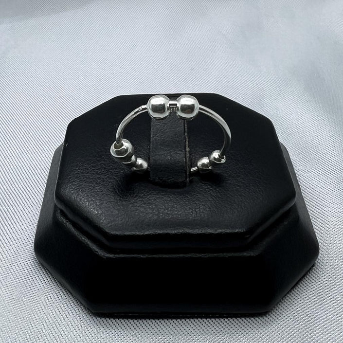 #AD337 -  Anillo De Ansiedad/Anti Estrés/Relajante Plata - ZC1.4