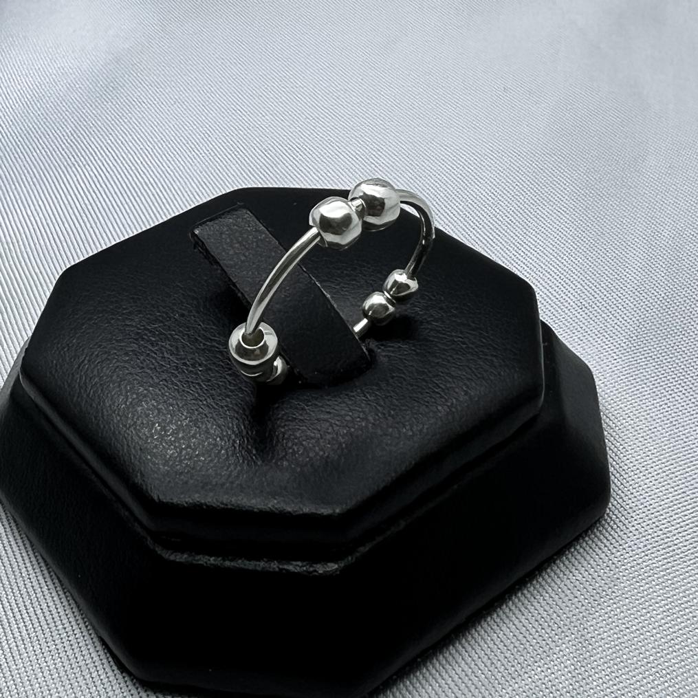 #AD337 -  Anillo De Ansiedad/Anti Estrés/Relajante Plata - ZC1.4