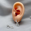 #H130 - Huggies Con Colgantes De Corazones Con Piedras - IP2.7