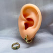 #HOL104 - Huggies Con Piedras De Oro Laminado De 18k