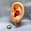 #HOL104 - Huggies Con Piedras De Oro Laminado De 18k
