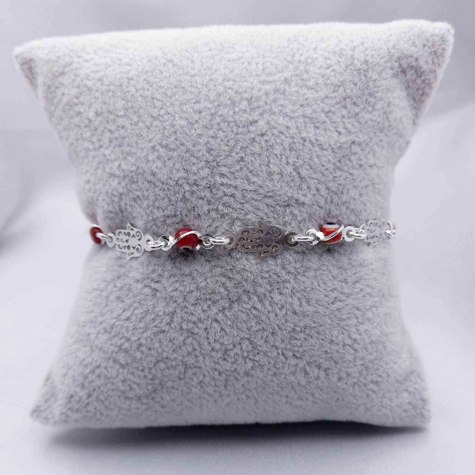 #PA280 - Pulsera De Ojo Turco Y Mano De Fátima - F3.0