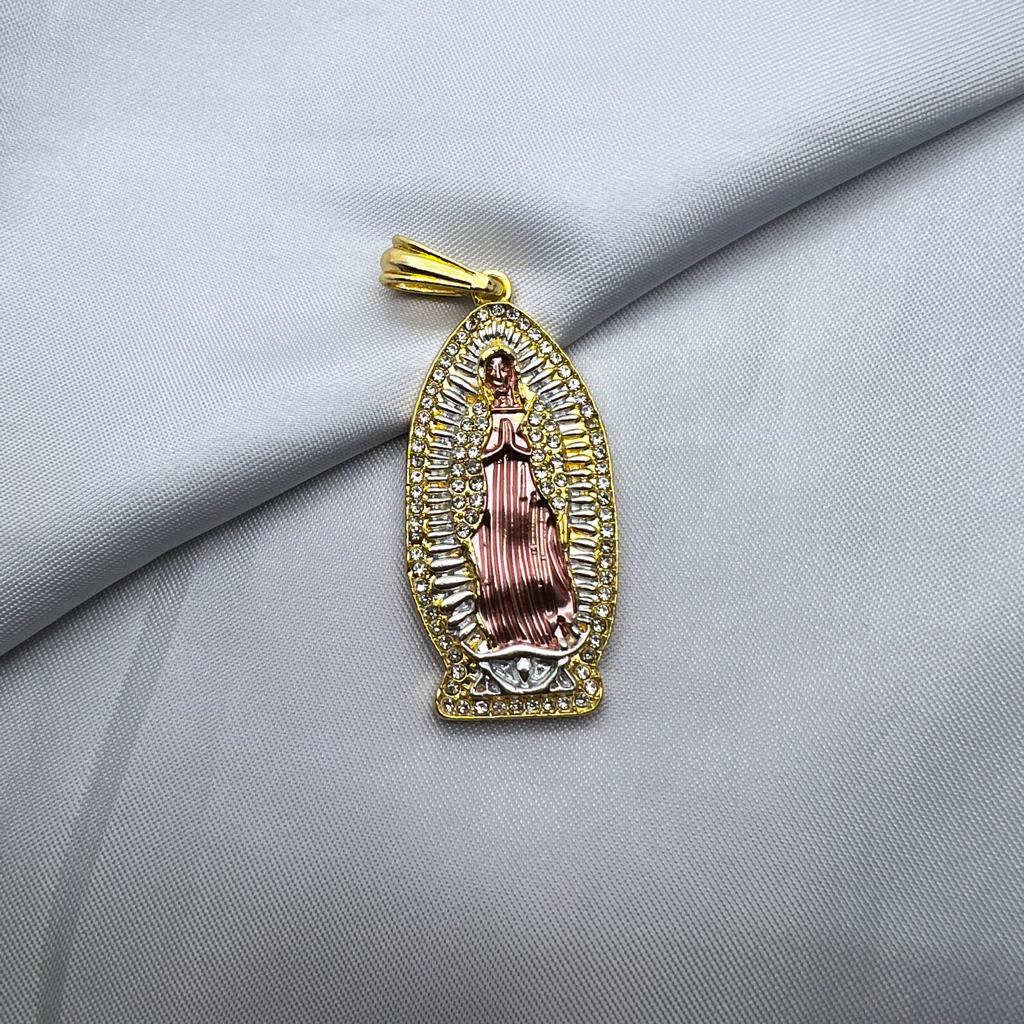 #DOL101 - Dije De Virgen De Guadalupe De Oro Laminado De 18k
