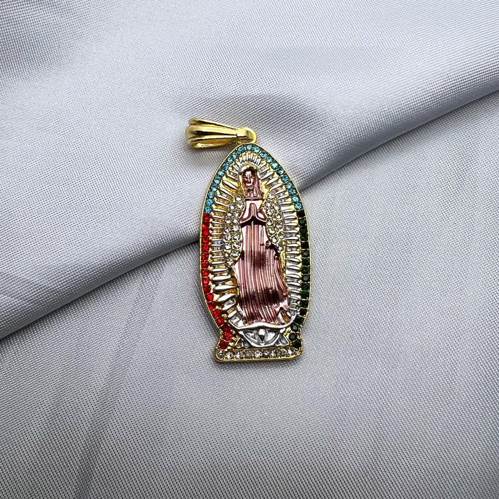 #DOL101 - Dije De Virgen De Guadalupe De Oro Laminado De 18k
