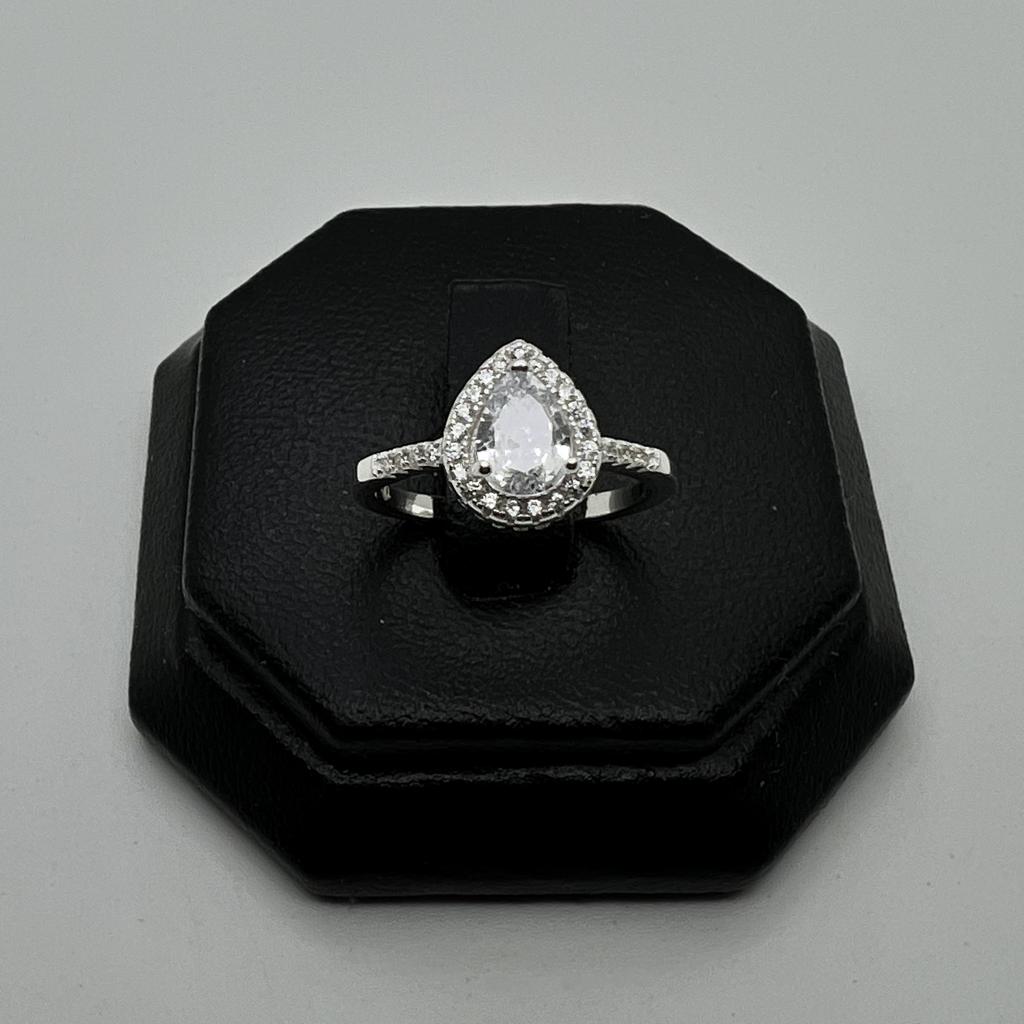 #AD381 - Anillo Solitario Gota - PU3.0