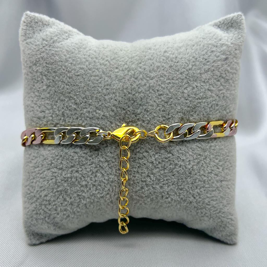#PAL135 - Pulsera De San Judas De Oro Laminado 18K