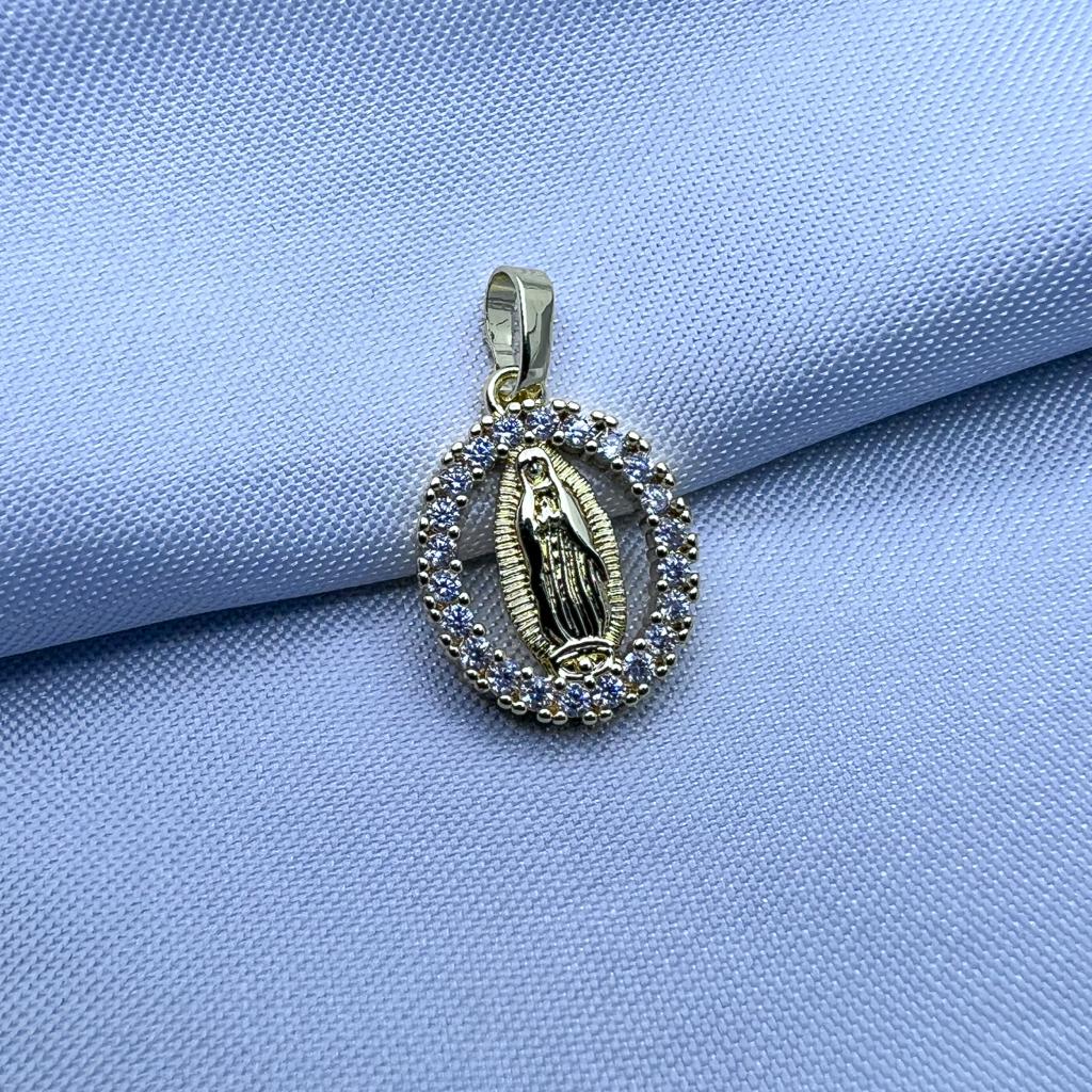 #DOL111 - Dije Virgen De Oro Laminado De 18k