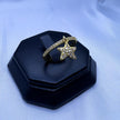 #AOL123 - Anillo Colgante De Estrella De Oro Laminado De 18k