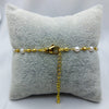 #PAL150 - Pulsera De Perlas Y Bolitas Diamantadas De Oro Laminado De 18k