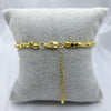 #PAL156 - Pulsera De Cubos De Oro Laminado De 18k