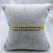 #PAL152 - Pulsera Italiana De Serpiente Con Piedras De Oro Laminado De 18k