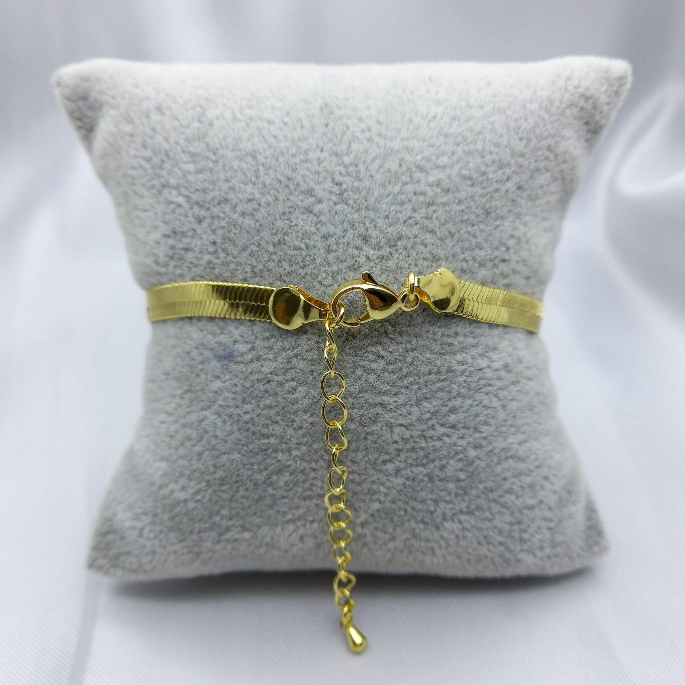 #PAL152 - Pulsera Italiana De Serpiente Con Piedras De Oro Laminado De 18k