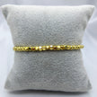 #PAL156 - Pulsera De Cubos De Oro Laminado De 18k