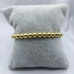 #PAL157 - Pulsera De Bolitas De Oro Laminado De 18k