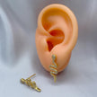 #BOL109 - Broquel Serpiente De Oro Laminado De 18k