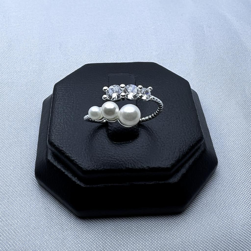 #AD393 - Anillo De Perlas De Plata - IC2.0