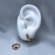 #HOL138 - Huggies De Serpiente De Oro Laminado De 18K