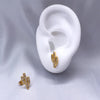 #BOL113 - Broquel De Cactus Con Piedra De Oro Laminado De 18K