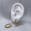 #HOL141 - Huggies Con Piedra De Oro Laminado De 18K