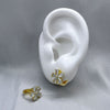 #HOL145 - Huggies De Flor De Oro Laminado De 18K