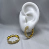 #HOL154 - Huggies Con Piedra De Oro Laminado De 18K