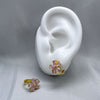#HOL145 - Huggies De Flor De Oro Laminado De 18K